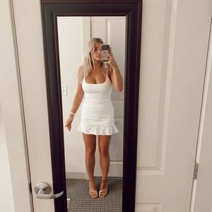 Princess Polly Kiribati Mini Dress in White 🫖